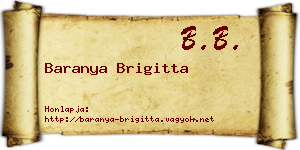 Baranya Brigitta névjegykártya